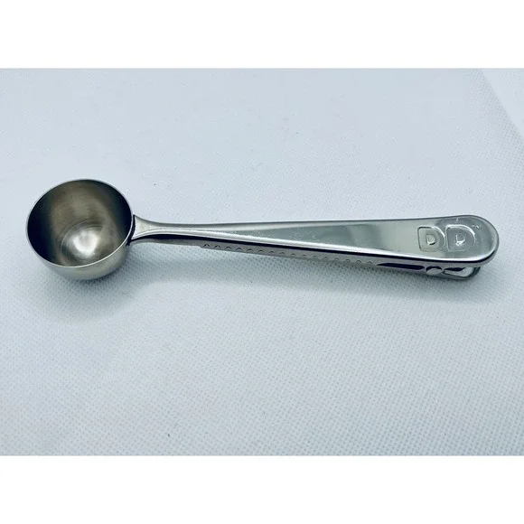 DUNKIN DONUTS Stainless Steel Coffee Scoop Bag Clip DD Java Coffee Espresso Tea - Picture 1 of 7
